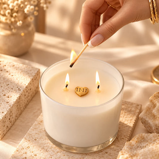 ✨ Manifest Intention Candle - Light. Breathe. Manifest