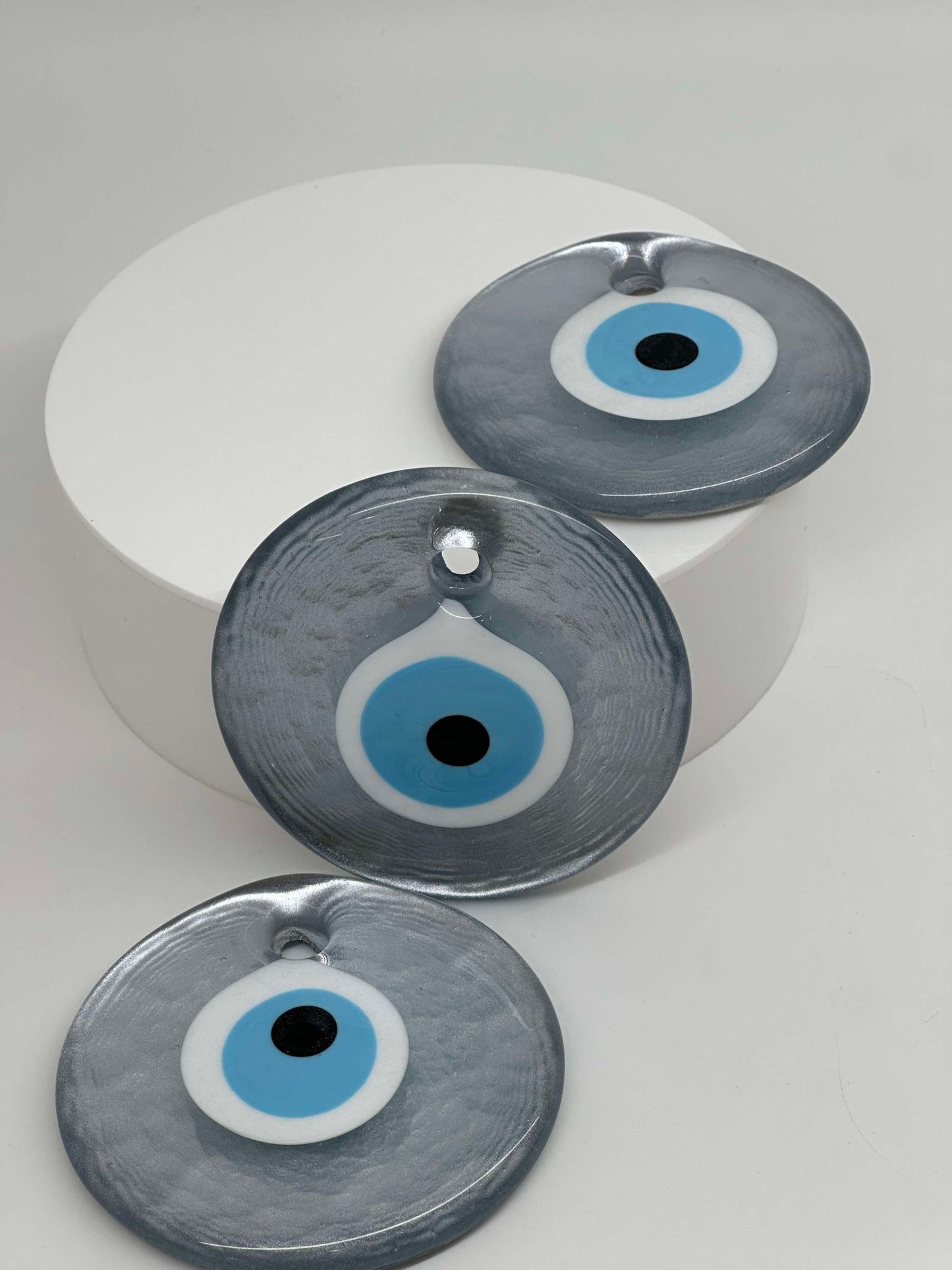 Silver Evil Eye Amulet