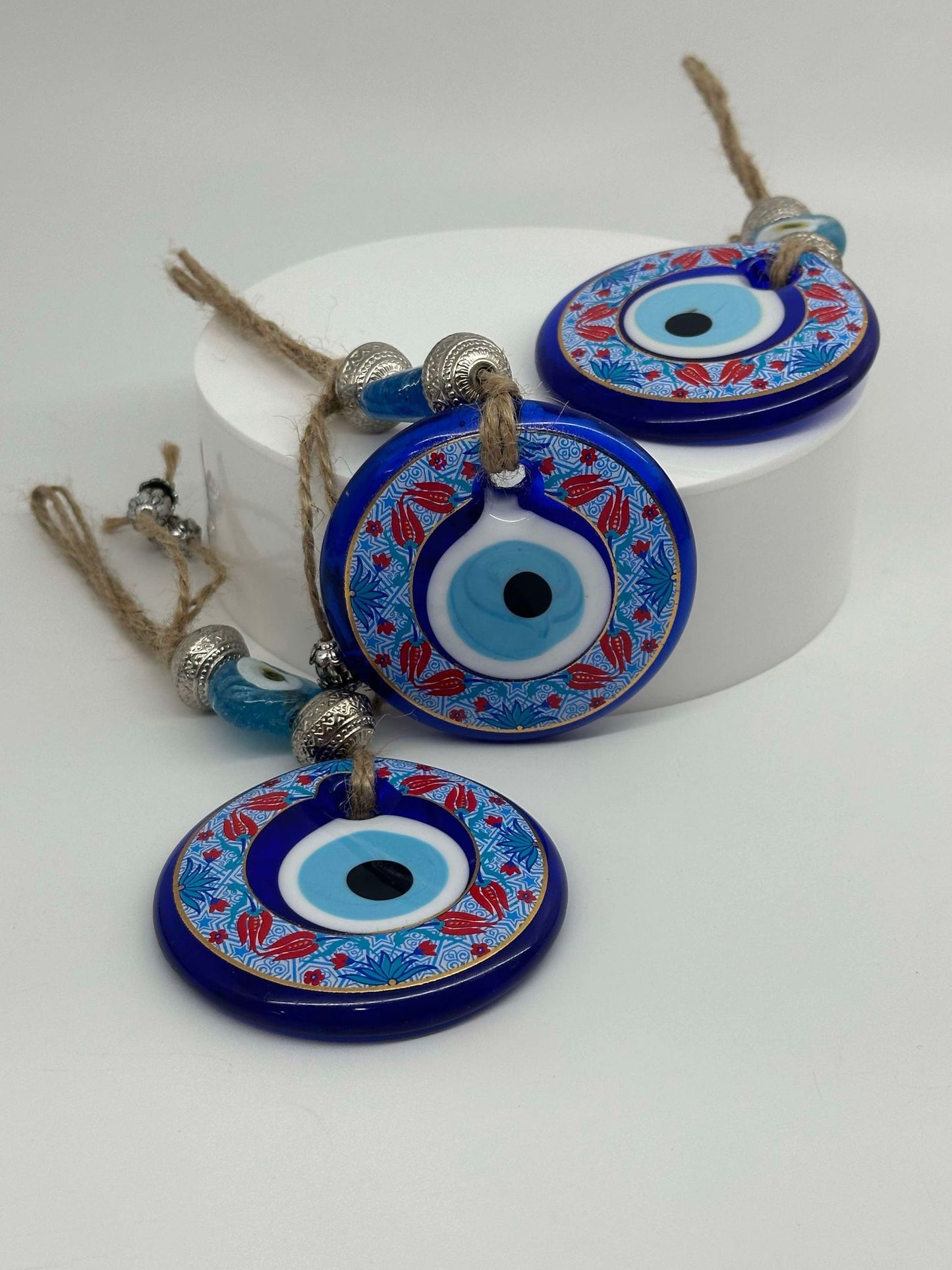 Blue Lucky Chili Design Evil Eye Amulet