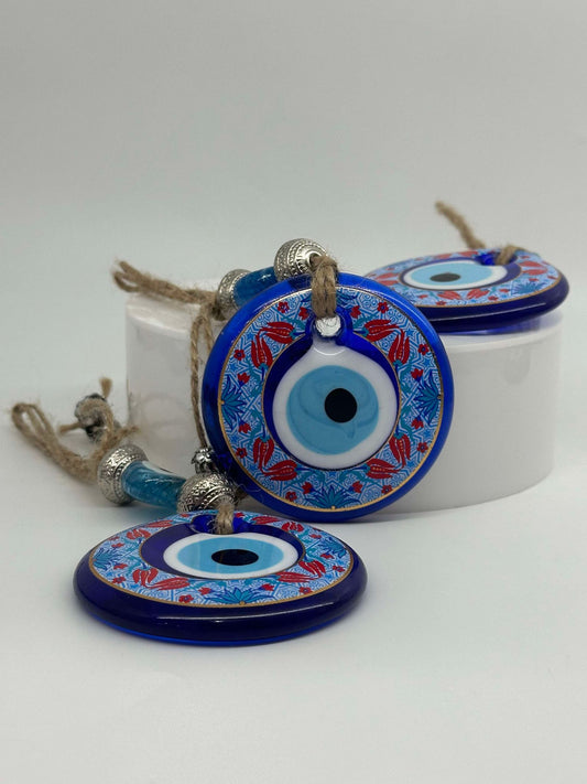 Blue Lucky Chili Design Evil Eye Amulet