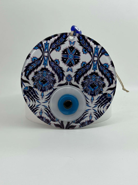 XL Blue Pattern Design Evil Eye Amulet