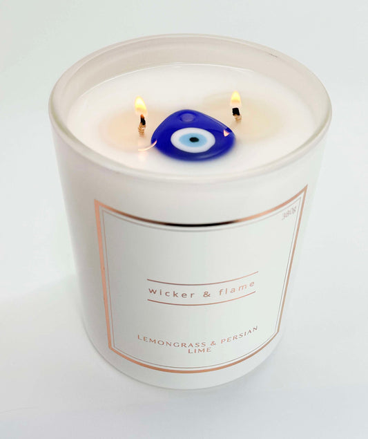 LEMONGRASS & PERSIAN LIME EVIL EYE CANDLE 🧿
