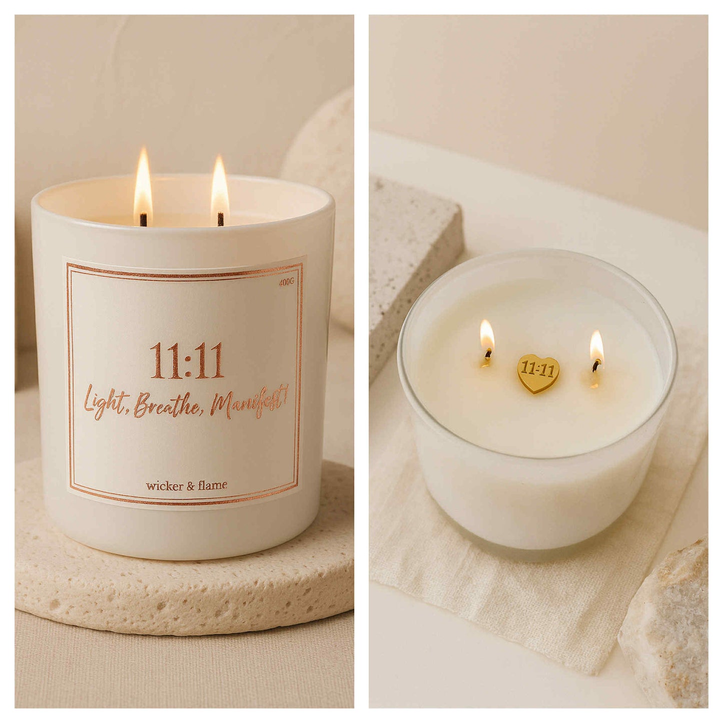 ✨ Manifest Intention Candle - Light. Breathe. Manifest