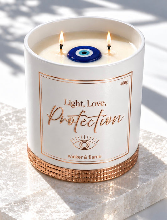 🧿 Light, Love, Protection (evil eye candle)