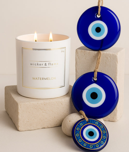 WATERMELON EVIL EYE CANDLE 🧿