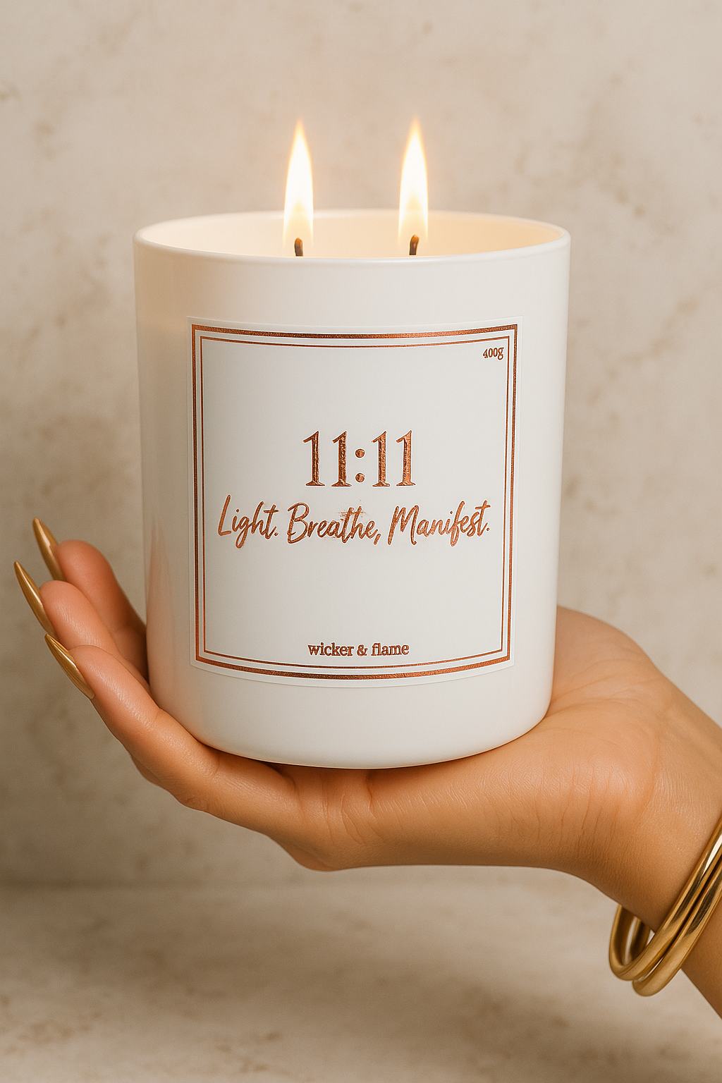 ✨ Manifest Intention Candle - Light. Breathe. Manifest