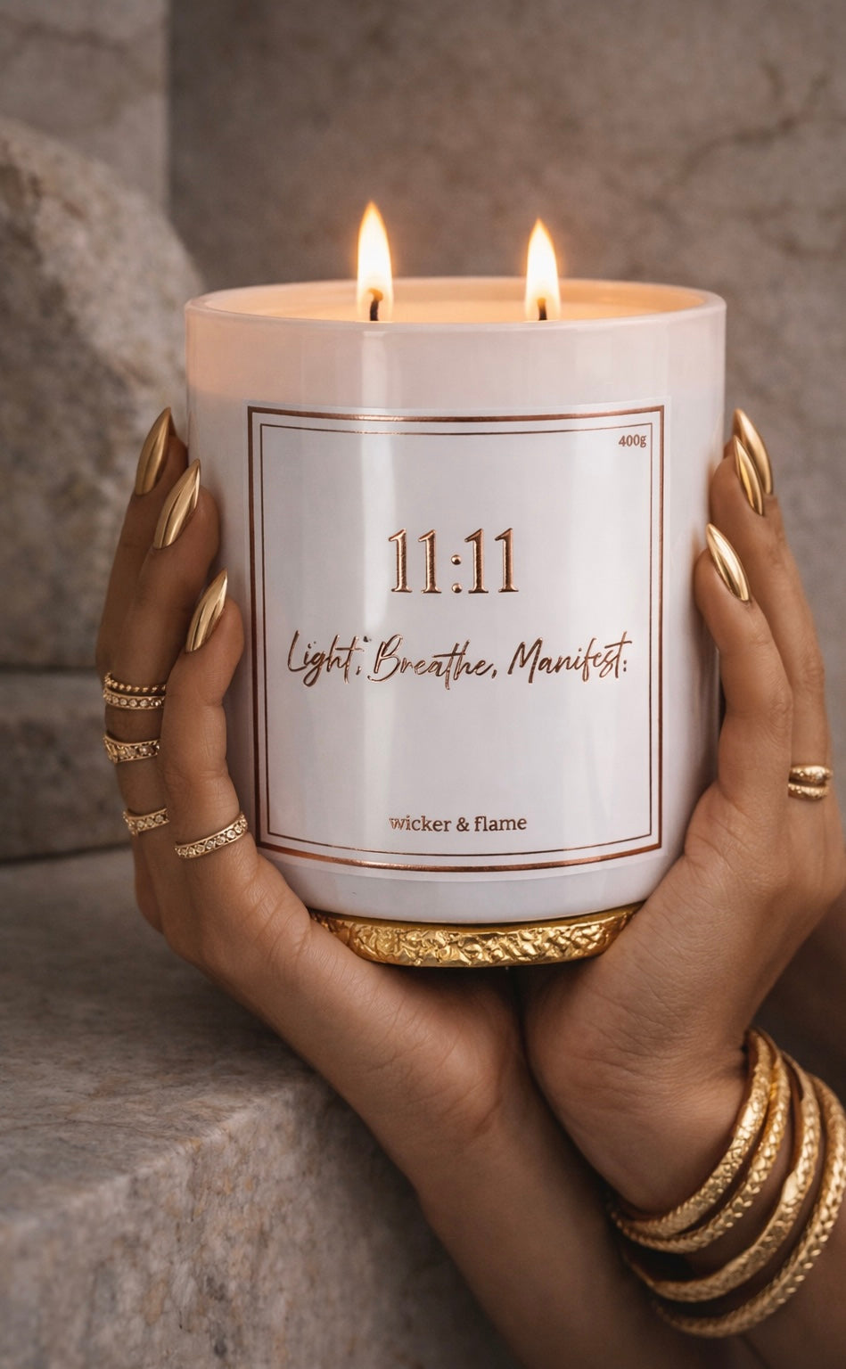 ✨ Manifest Intention Candle - Light. Breathe. Manifest