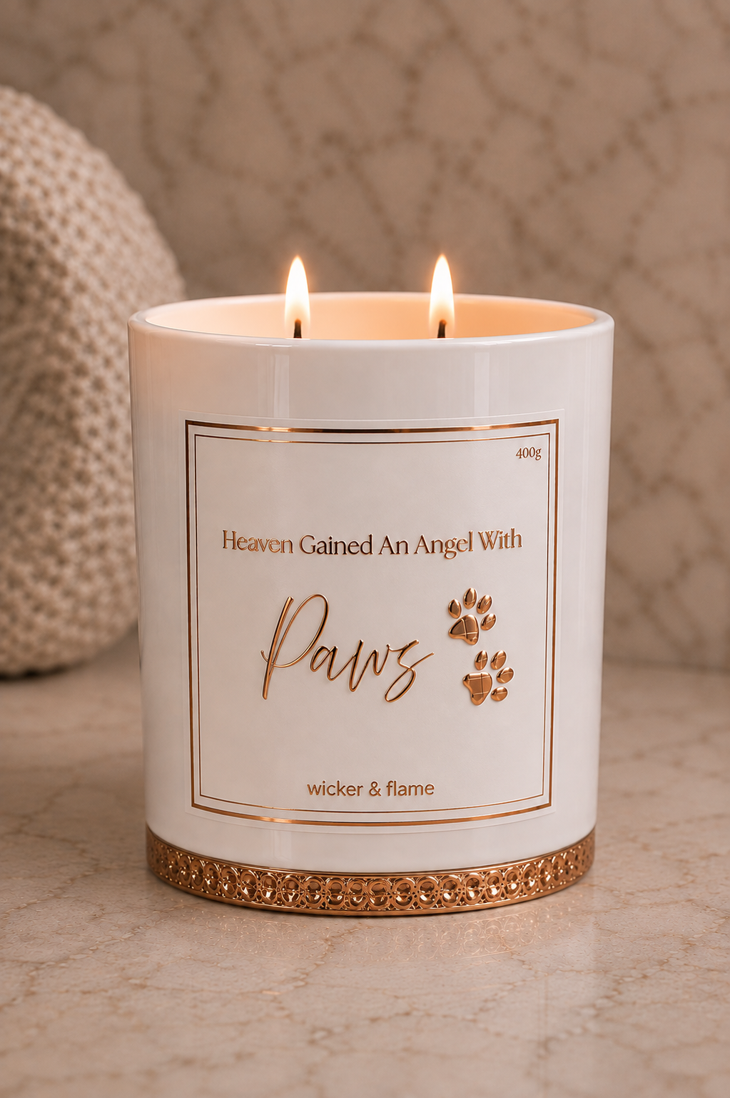🐾 Heaven Gained An Angel With Paws Candle