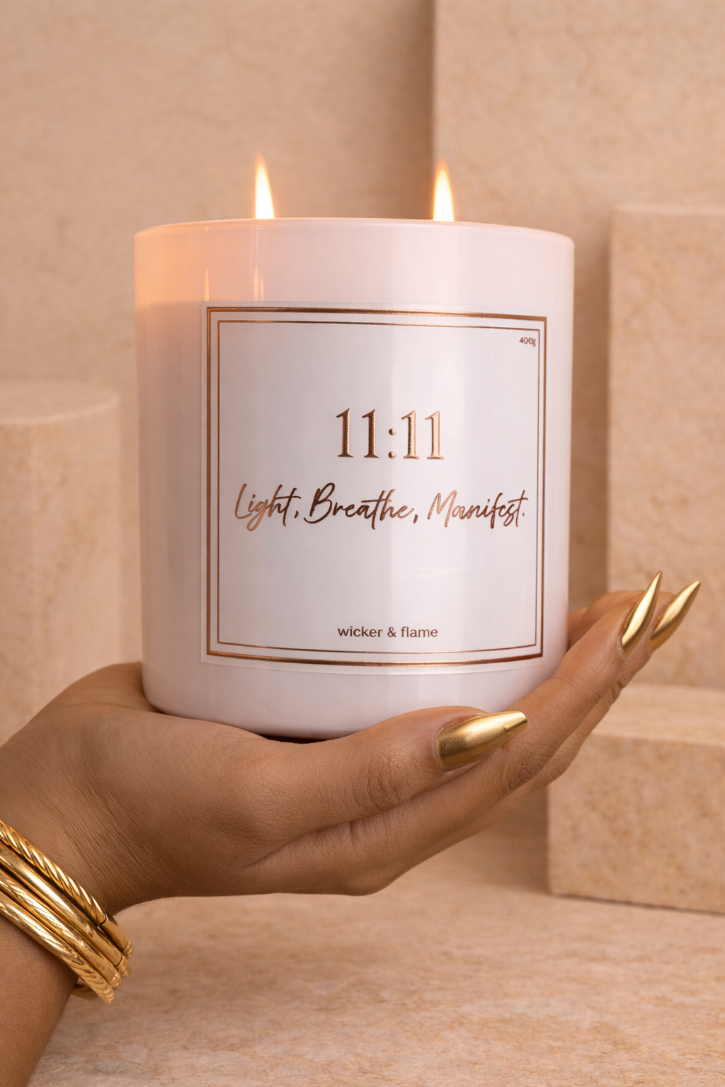 ✨ Manifest Intention Candle - Light. Breathe. Manifest