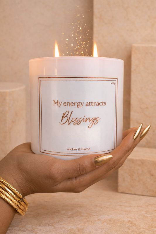 ✨ Energy Attracts Blessings Candle