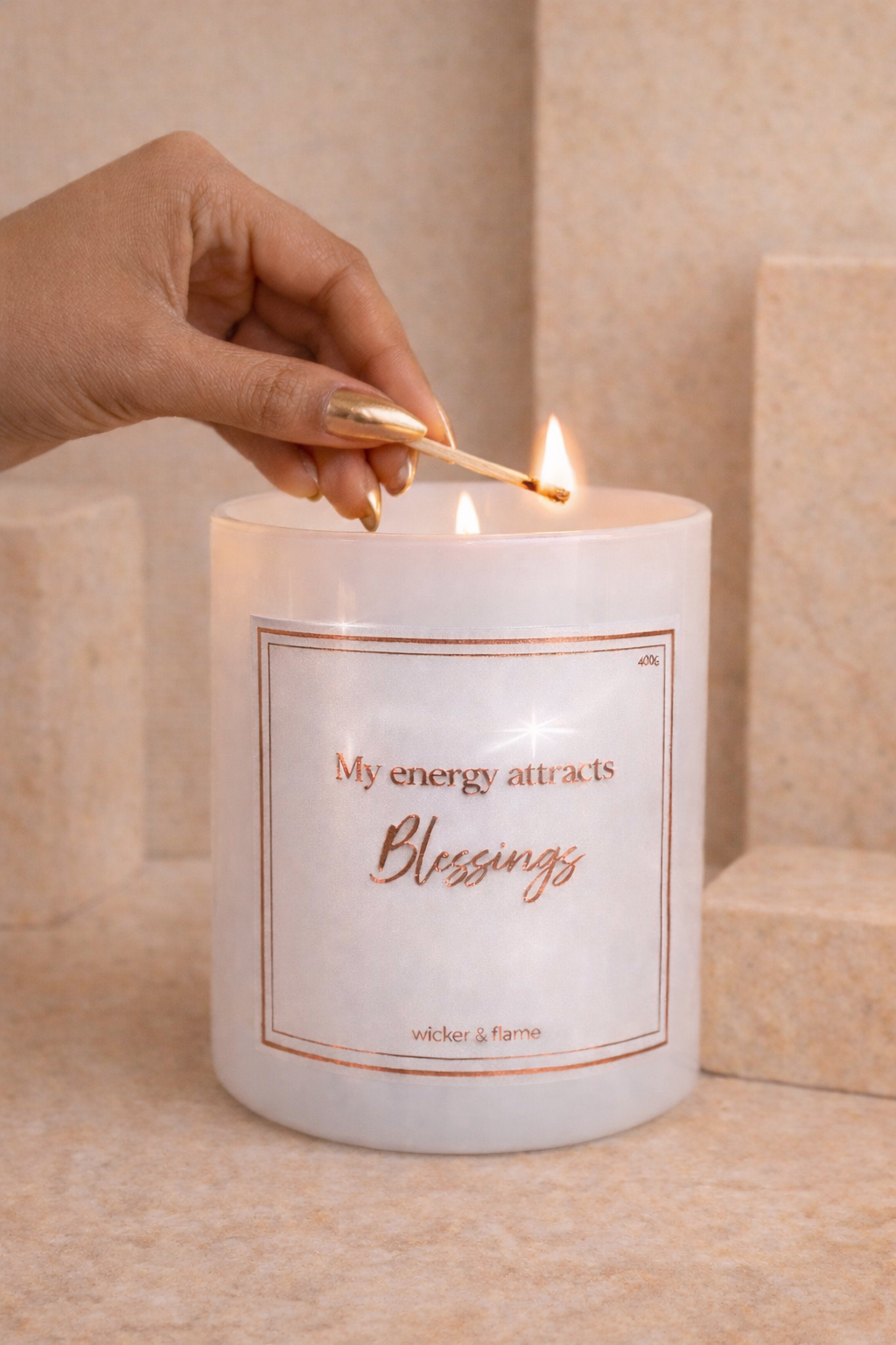 ✨ Energy Attracts Blessings Candle
