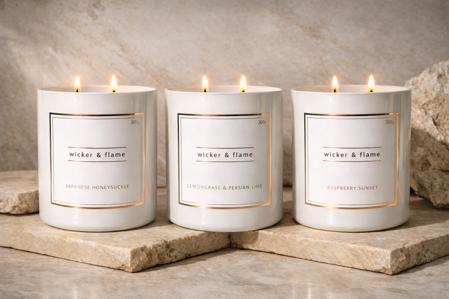 The Basic Vibes Candle Collection – WICKER & FLAME