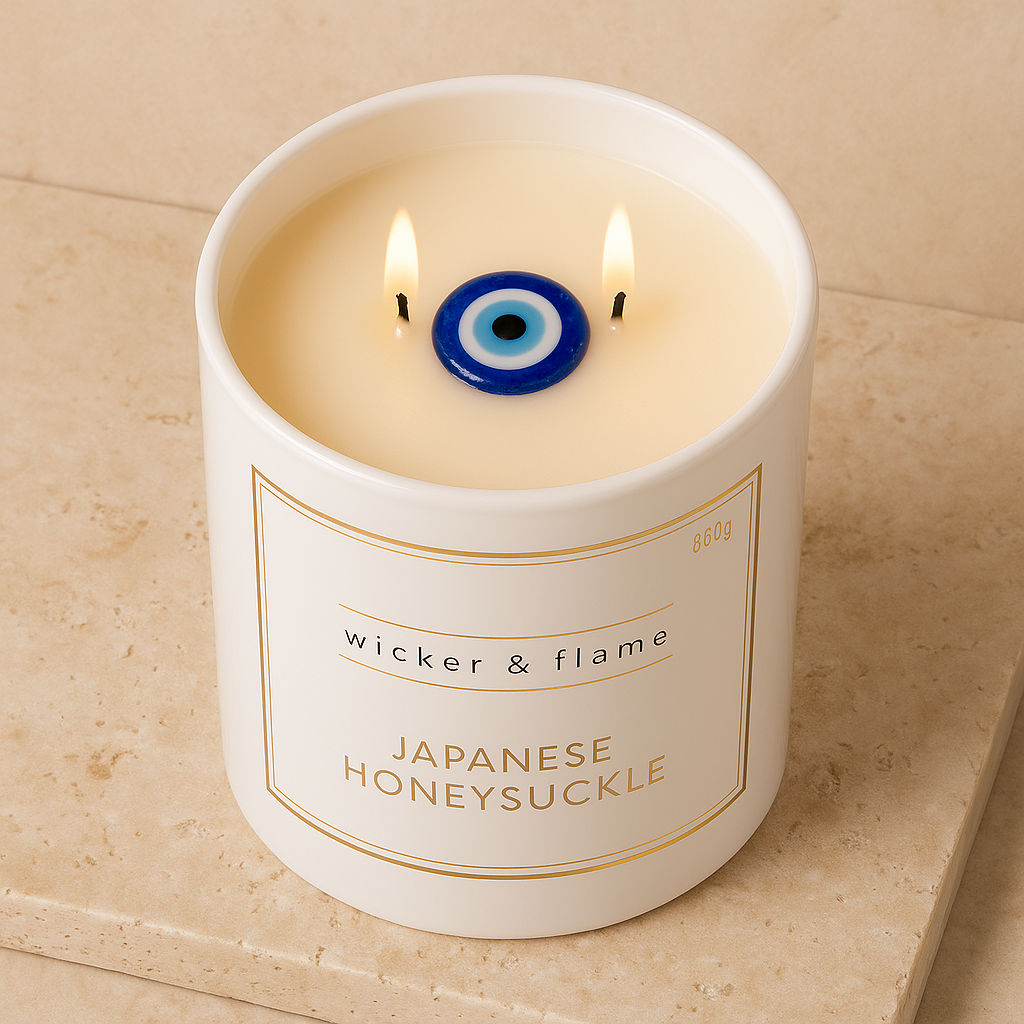 Japanese Honeysuckle - Evil Eye Candle 🧿