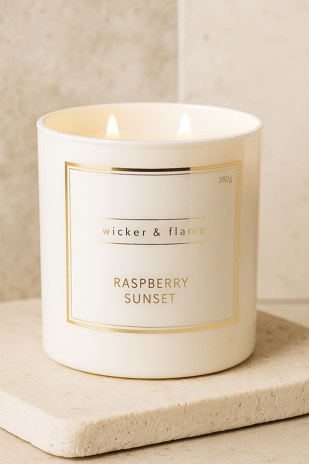 RASPBERRY SUNSET EVIL EYE CANDLE 🧿