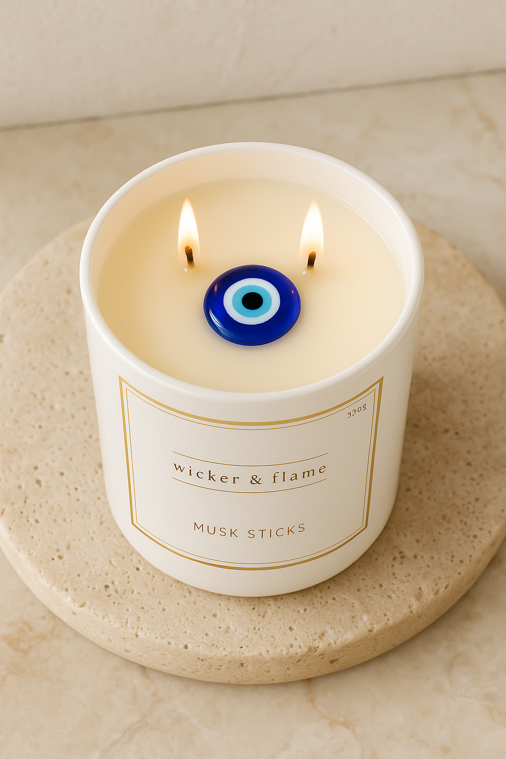 MUSK STICKS EVIL EYE CANDLE 🧿