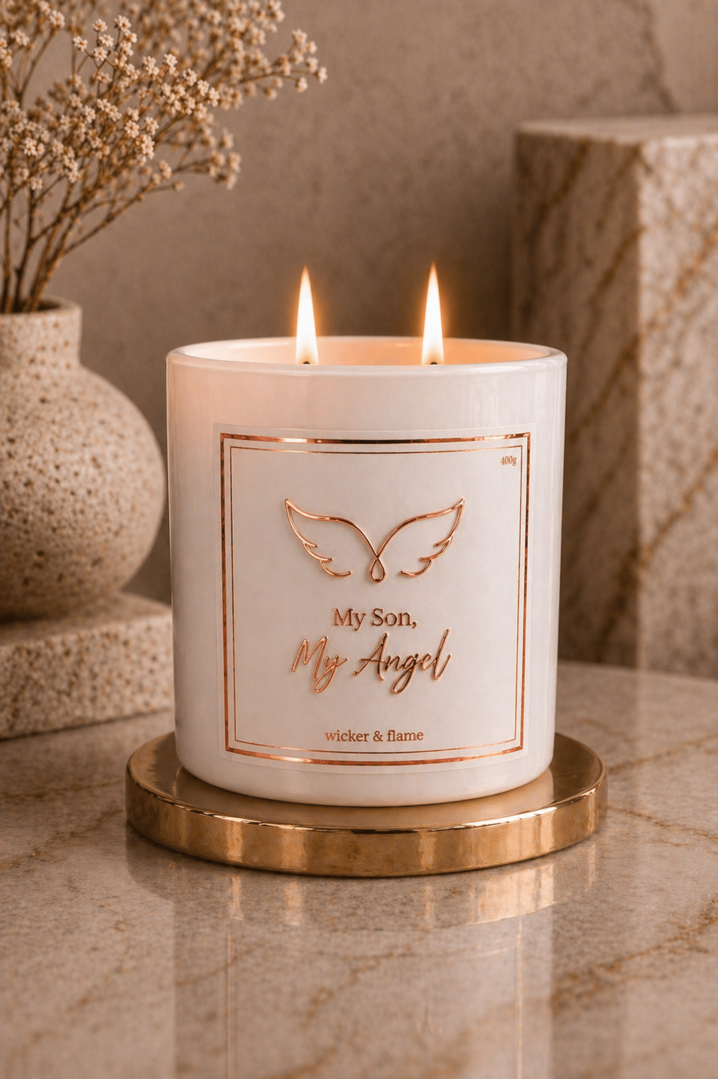 ✨ My Son, My Angel Candle