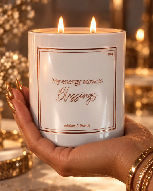 ✨ Energy Attracts Blessings Candle