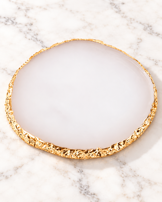 ✨ Candle Coaster - Gold Trim