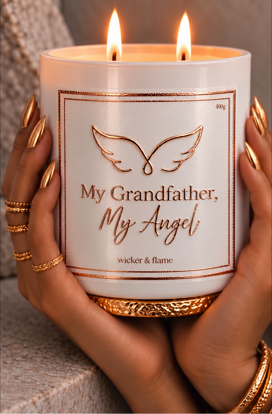 ✨ My Grandfather, My Angel Memorial Candle