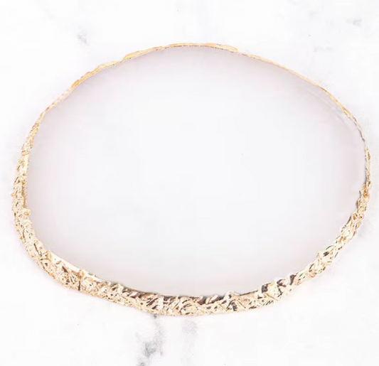 Candle Coasters - White with gold trim