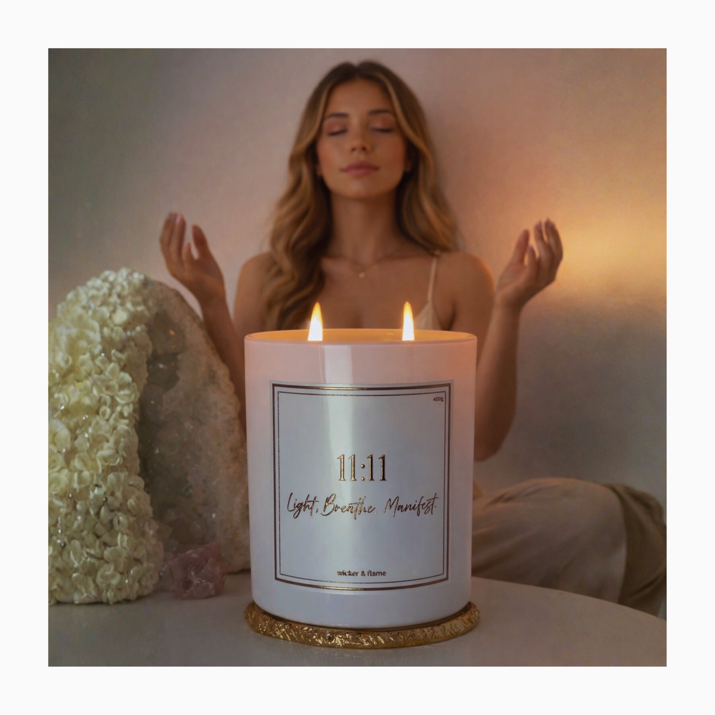 ✨ Manifest Intention Candle - Light. Breathe. Manifest