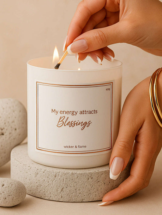 ✨ Energy Attracts Blessings Candle