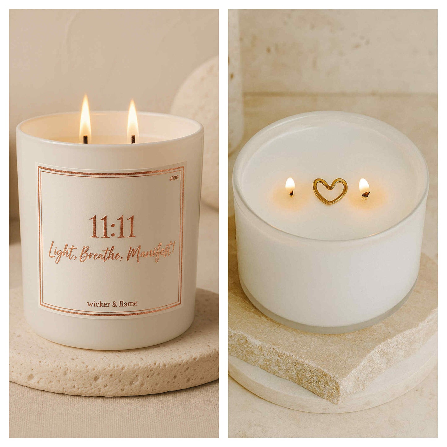 ✨ Manifest Intention Candle - Light. Breathe. Manifest